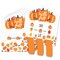 Big Dot of Happiness Fall Pumpkin - Halloween or Thanksgiving Party Game Pickle Cards - Pull Tabs 3-in-a-Row - Set of 12